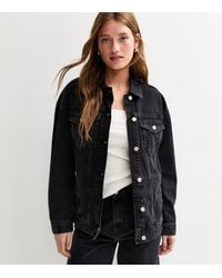 New Look - Oversized Denim Jacket - Lyst