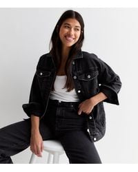 New Look - Tall Oversized Denim Jacket - Lyst