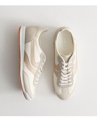 New Look - Faux Brushed Suede Panelled Trainers Vegan - Lyst