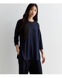 New Look - Soft Touch 3/4 Sleeve Top - Lyst