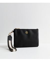 New Look - Leather Look Zip-Top Pouch - Lyst