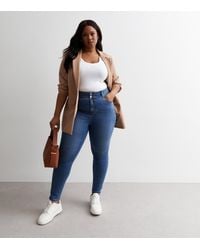 New Look - Plus Size Lift & Shape High Waist Yazmin Skinny Jeans Curves - Lyst