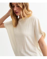 New Look - Oversized Pointelle Top - Lyst