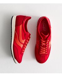 New Look - Faux Brushed Suede Panelled Trainers Vegan - Lyst