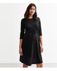 New Look - Maternity Drawstring Long Sleeved Dress - Lyst