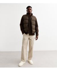 New Look - Regular Padded Puffer Gilet - Lyst