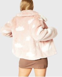 Skinnydip London Cloud Faux Fur Coat New Look - Pink
