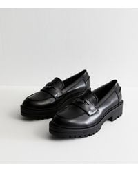 New Look - Penny Strap Chunky Loafers - Lyst