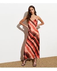 New Look - Stripe Strappy Maxi Dress - Lyst