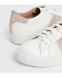 New Look Leather Woven Chunky Trainers - White