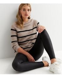 New Look - Tall Wet Look Leggings - Lyst