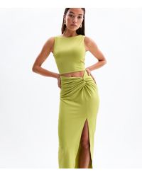 New Look - Cut Out Side Slit Midi Dress - Lyst
