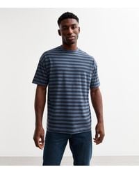 New Look - Oversized Striped Jersey T-Shirt - Lyst