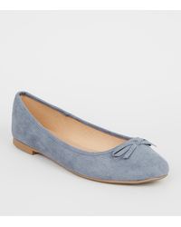 pale blue wide fit shoes