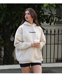 WKNDGIRL - Logo Print Oversized Hoodie New Look - Lyst