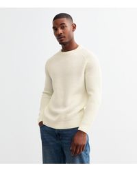 New Look - Regular Rib Knit Crew Neck Jumper - Lyst