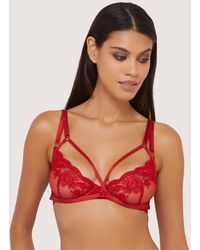 Wolf & Whistle - Sarina Embroidered Plunge Bra New Look - Lyst