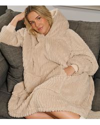 Loungeable - Wavy Borg Oversized Hoodie New Look - Lyst