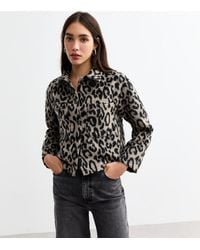 New Look - Soft Animal Print Shacket - Lyst