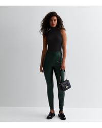 New Look - Tall Leather-Look Leggings - Lyst