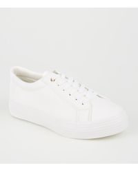 New Look Leather Classic Trainer in 