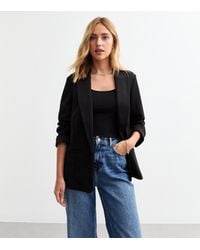 New Look - Ponte Open Front Chuck On Blazer - Lyst