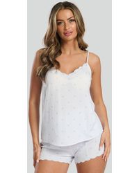 Loungeable - Light Heart Print Striped Cami Top And Shorts Pyjama Set New Look - Lyst