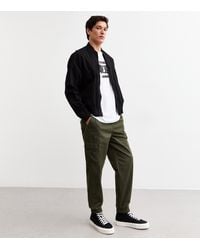 New Look - Relaxed Drawstring Waist Cargo Trousers - Lyst