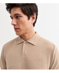 New Look - Regular Textured Polo Top - Lyst