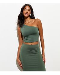 New Look - One Shoulder Crop Top - Lyst