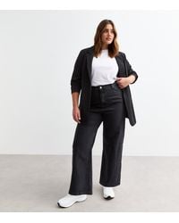 New Look - Plus Size High Waist Adalae Wide Leg Jeans Curves - Lyst