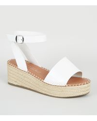 new look white espadrilles