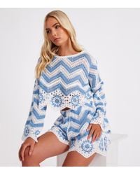 Quiz - Crochet Crop Top New Look - Lyst