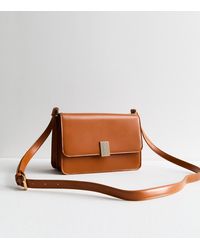 New Look - Leather-Look Cross Body Bag Vegan - Lyst