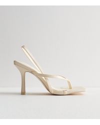 Public Desire - Toe Post Stiletto Heel Sandals New Look - Lyst