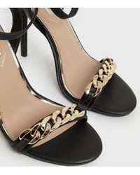 Little Mistress - Chain Stiletto Heel Sandals New Look - Lyst
