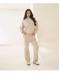 WKNDGIRL - Knit Logo Hoodie New Look - Lyst