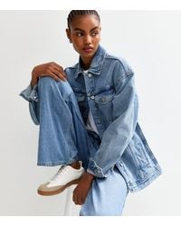New Look - Tall Oversized Denim Jacket - Lyst