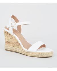 new look white wedge sandals