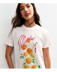 New Look - Fruit Bag Print T-Shirt - Lyst