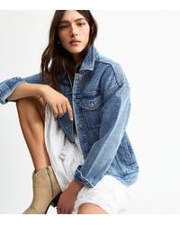 New Look - Oversized Denim Jacket - Lyst