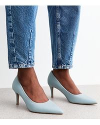 New Look - Light Faux Leather Pointed Toe Court Shoes Vegan - Lyst