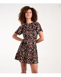 Blue Vanilla - Frill-Sleeve Mini Dress New Look - Lyst