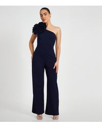 Quiz - Petie Oversized Wide Leg Jumpsuit New Look - Lyst