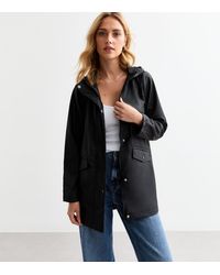 New Look - Unlined Hooded Raincoat - Lyst