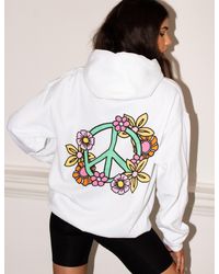New Love Club Floral Peace White Hood