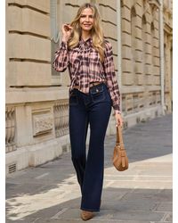 Sosandar - Petite Pocket Detail Kick Flare Jeans - Lyst