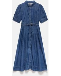 Mint Velvet - Denim Midi Shirt Dress - Lyst