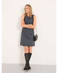 FatFace - Fatface Sarah Petite Tweed Pinny Mini Dress - Lyst