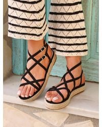 Linzi - Dezi Strapped Flatform Sandals - Lyst